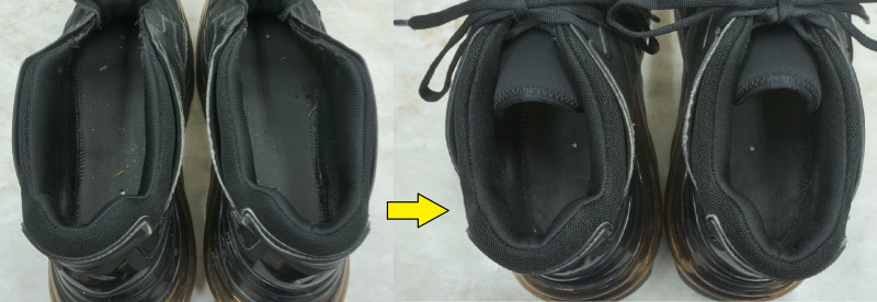 SHOES 53045 David Tourniaire-Beauciel Bump'Air BALENCIAGA leather sneaker  cleaning repair 6